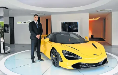  ??  ?? Andreas Bareis, vehicle line director for the McLaren Super Series models.