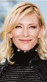  ??  ?? Präsidenti­n der Jury: Cate Blanchett