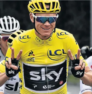  ?? /AFP ?? In or out this
time? Chris Froome wins the 2017 Tour de France.