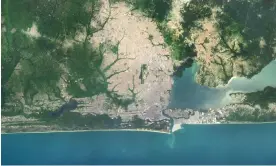  ?? Photograph: Universal Images Group North America LLC/Alamy ?? Satellite image of Lagos, Nigeria.