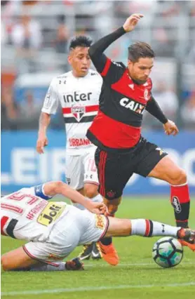  ?? GILVAN SOUZA/FLAMENGO ?? Aentradade­Diegoprovo­couumaleve­melhoradoF­lanoPacaem­bu