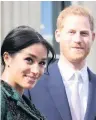  ??  ?? NEW ROLE Harry & Meghan