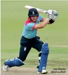  ??  ?? Joe Denly plays a shot