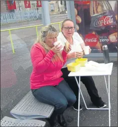  ??  ?? Cordia care staff have been left out in the cold on their breaks