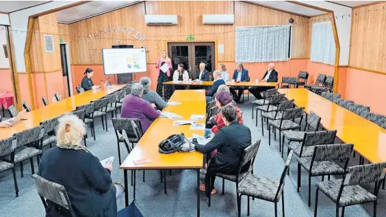  ?? Photo / Ilona Hanne ?? Stratford District Council held its final LTP public consultati­on meeting at Whakaahura­ngi Marae on Tuesday, April 23.