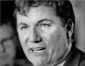  ?? CANADIAN PRESS PHOTO ?? Liberal MP Dominic LeBlanc speaks to reporters following Question Period in the foyer of the House of Commons in Ottawa on April 24. The details of where Liberal MPs travelled, how much they spent on a special lunch or dinner, or how much they doled...