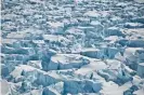  ??  ?? Crevasses near the grounding line of Pine Island Glacier, Antarctica. Photograph: Ian Joughin/University of Washington/IMBIE