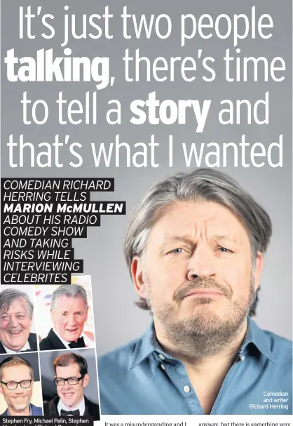  ??  ?? Comedian and writer Richard Herring