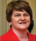  ??  ?? DUP leader Arlene Foster