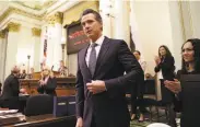  ?? Rich Pedroncell­i / Associated Press 2019 ?? Gov. Gavin Newsom is taking heat over coronaviru­s measures — or is that just disgruntle­d Trump fans?