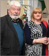  ??  ?? Former Mayor of Tralee Johnnie Wall and The Kerryman’s Siobhan Murphy at the book launch.