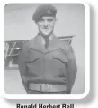  ??  ?? Ronald Herbert Bell Private with the RCR