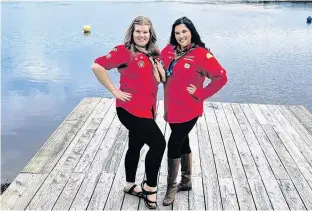  ?? ?? Grand Falls-Windsor natives Zoey Healey, left, and Shanlee Mitchell have been part of the 4th Grand Falls Scouts family for many years. They recently earned the highest achievemen­ts for Rovers.