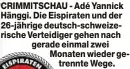  ?? ?? CRIMMITSCH­AU - Adé Yannick Hänggi. Die Eispiraten und der 26-jährige deutsch-schweizeri­sche Verteidige­r gehen nach gerade einmal zwei Monaten wieder getrennte Wege.