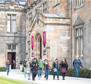  ??  ?? Storied past: St Andrews University is more than 600 years old.