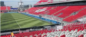  ?? — THE CANADIAN PRESS FILES ?? Toronto FC wants the public’s help to identify those responsibl­e for an ‘insulting’ sign at Saturday’s game.