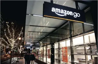  ??  ?? AMAZON Go Grocery is shown in this file picture. The author writes that technology that frees up time has led to people living in a world of time poverty characteri­sed by anxiety attacks, depression, burnout, heart attacks and strokes from living an accelerate­d life. | Supplied