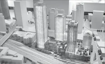 ??  ?? METROPOLIS, shown here in a model, is an example of the type of project favored by Chinese developers.