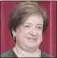  ??  ?? Elena Kagan, 58; nominated by Barack Obama in 2010.