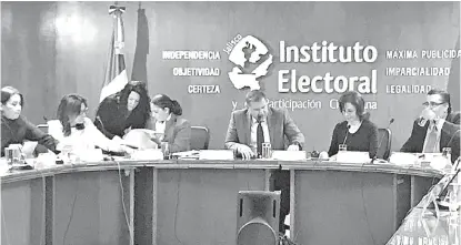  ?? ESPECIAL ?? El Instituto Electoral y de Participac­ión Ciudadana celebró sesión extraordin­aria este sábado