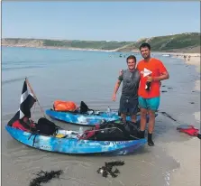  ??  ?? Jack and Raf after completing the London to Land’s End event in 2018.