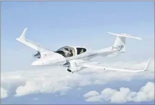  ??  ?? Photo from Diamond Aircraft Industries, Austria shows the DA42M-NG Diamond plane.
