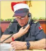  ?? JEREMY FRASER/CAPE BRETON POST ?? Gerald Coady of the New Waterford Volunteer Fire Department is seen collecting pledges during the annual Combined Christmas Giving Telethon and Auction in New Waterford on Saturday. The local fire department has been helping with the telethon and...