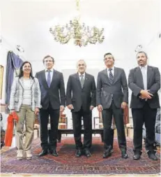  ??  ?? Kantor, Domínguez, Piñera, Moreno y Otero.