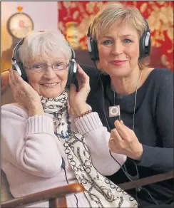  ??  ?? Sally Magnusson with Erskine Park Home resident Jessie Adams, 82