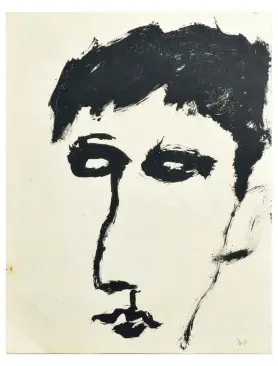  ??  ?? Untitled (Portrait), 1968 Ink on Paper
28x21cm (11x8.5in)