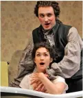  ?? ?? Frothy: norina (Erin Morley) and Dr Malatesta
(Huw Montague Rendall)