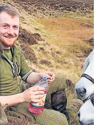  ?? ?? Football tribute Comrie’s Andrew Eadington passed away in October last year