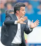  ??  ?? Toffees coach Marco Silva