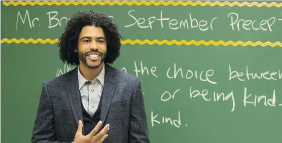  ?? LIONSGATE ?? Daveed Diggs stars in Wonder, Stephen Chbosky’s kind and warm-hearted story that is too sweet to nitpick closely.