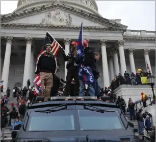  ?? YURI GRIPAS — ABACA PRESS/TNS ?? Supporters of President Donald Trump riot at the U.S. Capitol in Washington, D.C., on Jan. 6, 2021.