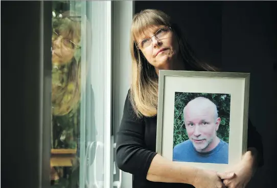  ?? JULIE OLIVER ?? Sharon Mech says the 2013 collision in Barrhaven between an OC Transpo bus and a Via train “had to be the trigger” that led to the downward spiral of her late husband, Greg, who was a passenger on the bus.