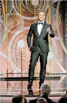  ??  ?? Seth Meyers hosts the 75th Golden Globe Awards in Beverly Hills, California, US Jan 7. — Reuters photo