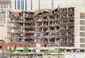  ?? AFP VIA GETTY IMAGES ?? The north side of the Albert P. Murrah Federal Building in Oklahoma City, April 19, 1995, shows the devastatio­n caused by a fuel-and-fertilizer truck bomb that was detonated in front of the building. The blast killed 168 people and injured more than 500.