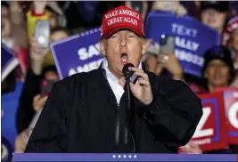  ?? GENE J. PUSKAR — THE ASSOCIATED PRESS FILE ?? Former President Donald Trump speaks at a campaign rally in Greensburg, Pa.