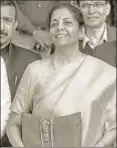  ?? ANI ?? Finance minister Nirmala Sitharaman in n
Parliament, February 1