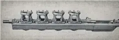  ??  ?? Another bit of secret sauce was the engine bed. The crankcase sections were bolted to it. Note that the main bearings are between the crankcases and accessible without tearing much of the engine down. The mains on most Kahlenberg engines were also water cooled.