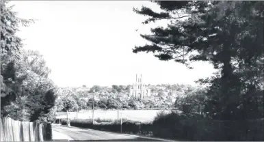  ??  ?? The cathedral from Summer Hill in 1949