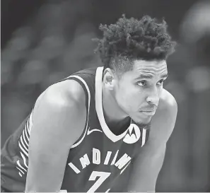  ?? CARLOS OSORIO/ AP ?? Pacers guard Malcolm Brogdon is named after Malcom X and is the grandson of civil rights activist John Hurst Adams.