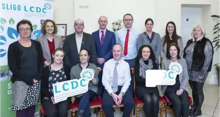  ??  ?? Local representa­tives and members of Sligo Community Developmen­t Committee at the recent recogniton event at CIty Hall.