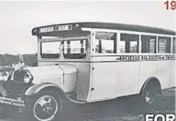  ?? ?? Un autobús de Málaga de 1930.