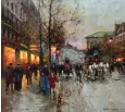  ??  ?? Edouard Leon Cortes (1882-1969), Boulevard de la Madeleine. Oil on canvas, 18 x 22 in., signed lower right. Courtesy Morphy Auctions.Estimate: $12/18,000