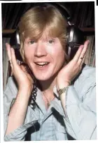  ??  ?? A ‘Kid’ at heart: The DJ in the studio in the Seventies