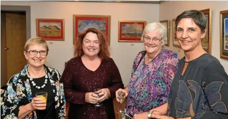  ?? PHOTOS: KEVIN FARMER ?? SPECIAL NIGHT: Fundraisin­g for National Trust are (from left) Helen Moloney, Maria Brown, Sheila King and Stephanie Keays.