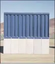  ?? Photograph­s by John Gibbins San Diego Union-Tribune ?? PROTOTYPES FOR President Trump’s proposed wall are about 30 feet high and 30 feet wide. They may appear similar at first glance, but the current eight samples cover a wide aesthetic spectrum.