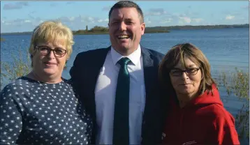  ??  ?? Irene Lacy, David O’Reilly and Geraldine Brennan attend the annual Foróige volunteers conference.